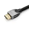 Connector van de Ultimate HDMI 2.1 kabel van RU connected, met gevlochten mantel